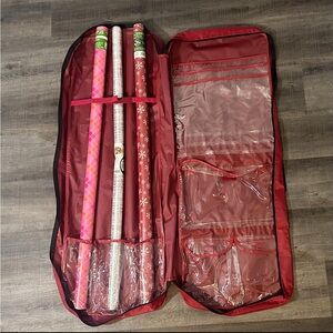 💞 Rubbermaid Red Gift Wrapping Supplies Storage Bag